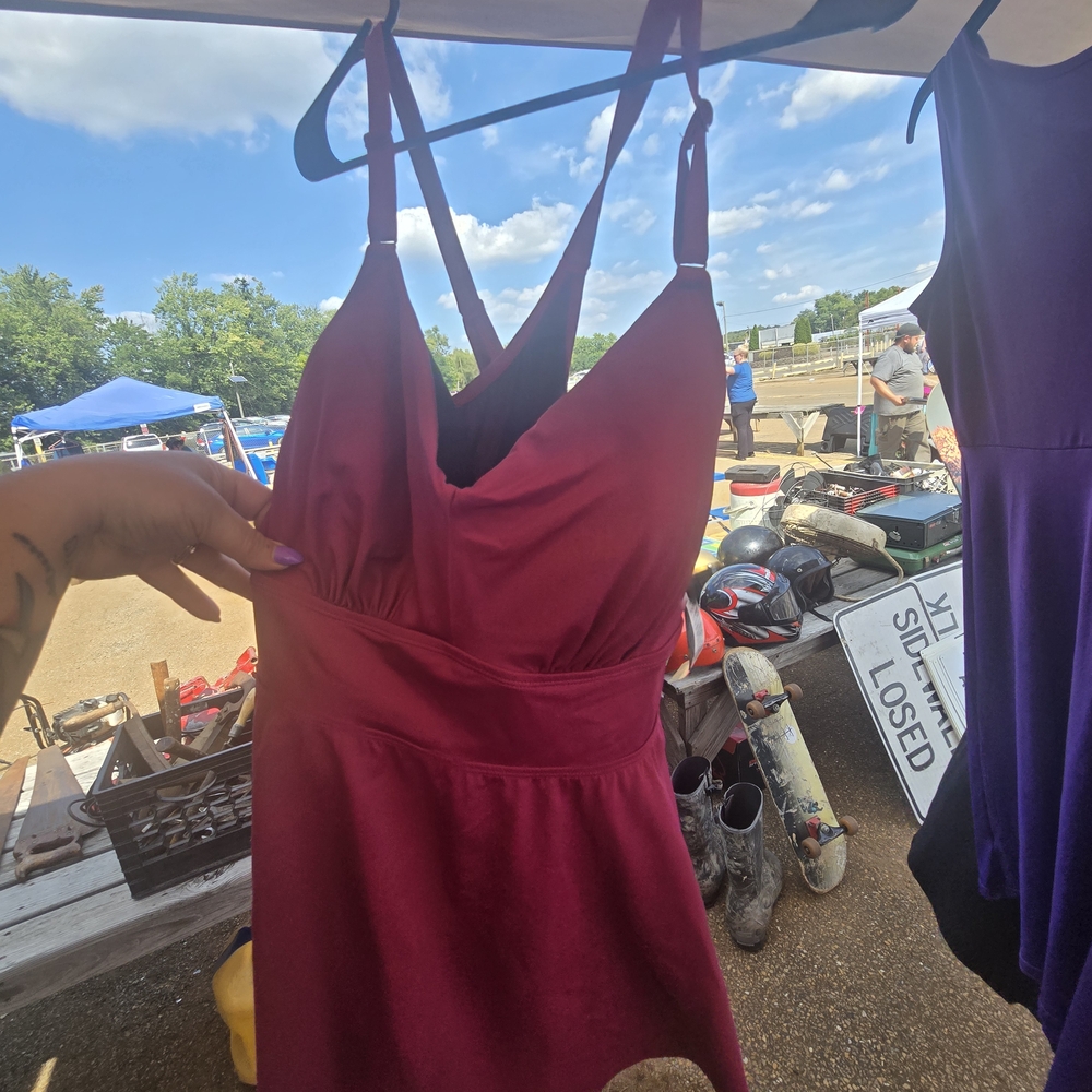 Torrid Burgundy Swim Dress